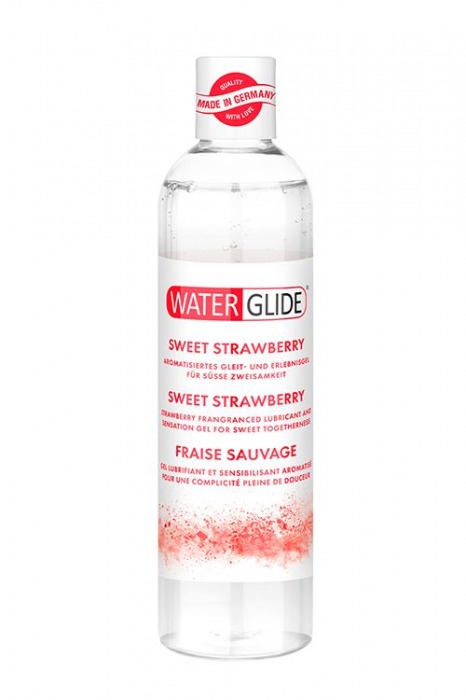 Лубрикант на водной основе с ароматом клубники SWEET STRAWBERRY - 300 мл. - Waterglide - купить с доставкой в Ельце