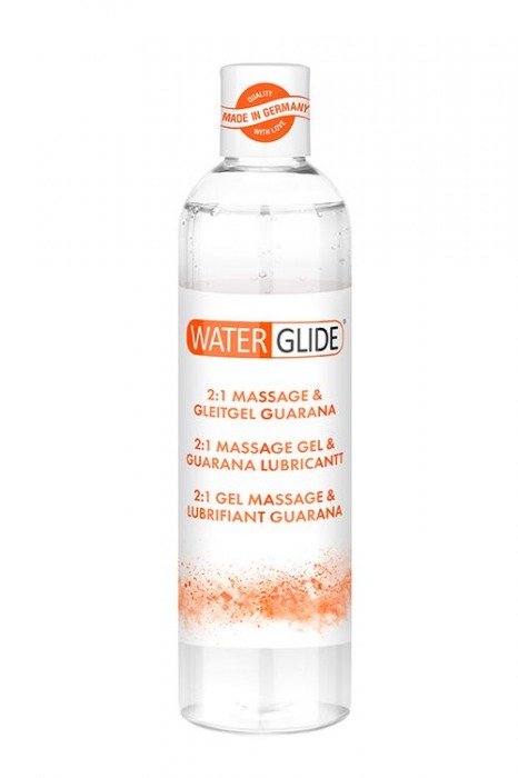 Гель-смазка 2-в-1 MASSAGE   LUBRICANT GUARANA - 300 мл. - Waterglide - купить с доставкой в Ельце