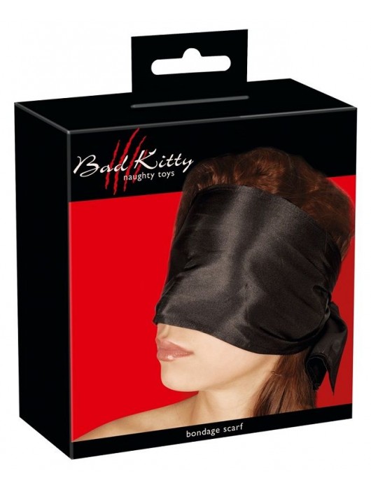 Широкая повязка-шарф на глаза Bad Kitty Bondage Scarf - Orion - купить с доставкой в Ельце