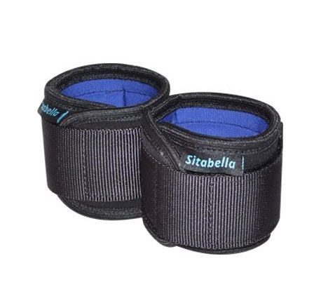 Неопреновые черно-синие наручники - Sitabella - купить с доставкой в Ельце