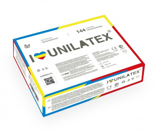 Разноцветные ароматизированные презервативы Unilatex Multifruits - 144 шт. - Unilatex - купить с доставкой в Ельце