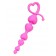 Розовая силиконовая анальная цепочка Sweety - 18,5 см. - ToyFa в Ельце Розовая силиконовая анальная цепочка Sweety - 18,5 см. - ToyFa