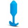 Голубая вибропробка для ношения B-vibe Snug Plug 3 - 12,4 см. - b-Vibe
