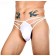Белые сексуальные трусы-стринги на тонких бретелях - Romeo Rossi купить с доставкой