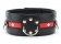 Черно-красный ошейник на пряжке - БДСМ Арсенал - купить с доставкой в Ельце