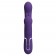 Фиолетовый вибратор для тройной стимуляции Cammy - 22,2 см. - Baile