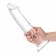 Большой стеклянный стимулятор 12’’ Glass Dildo With Veins   Flat Base - 28 см. - Glas