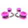 Набор фиксаторов краб с розовым мехом BDSM Light - БДСМ Арсенал - купить с доставкой в Ельце Набор фиксаторов краб с розовым мехом BDSM Light - БДСМ Арсенал - купить с доставкой в Ельце