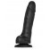 Черный фаллоимитатор Sliding Skin Realistic Dildo XXL с подвижной кожей - 20 см. - Strap-on-me