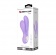 Сиреневый вибратор с клиторальным отростком Canrol - 17,1 см. - Baile