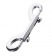 Серебристый двухсторонний карабин TOYFA Metal - ToyFa - купить с доставкой в Ельце Серебристый двухсторонний карабин TOYFA Metal - ToyFa - купить с доставкой в Ельце